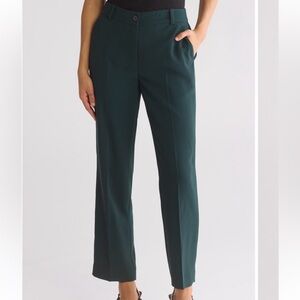 Rebecca Taylor Dark Teal Straight Leg Trousers